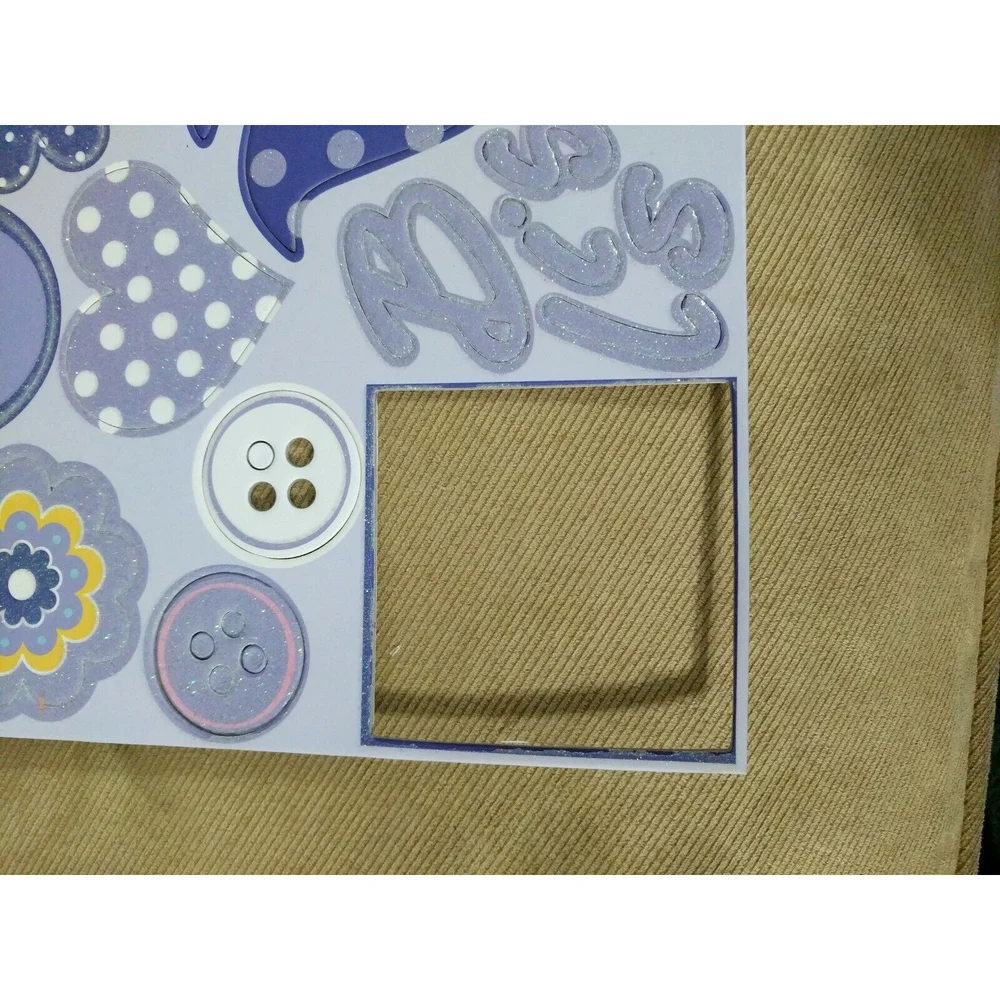 3 Birds- Sticky Sparkly Letters & Shapes Scrapbook - 8 large sheets